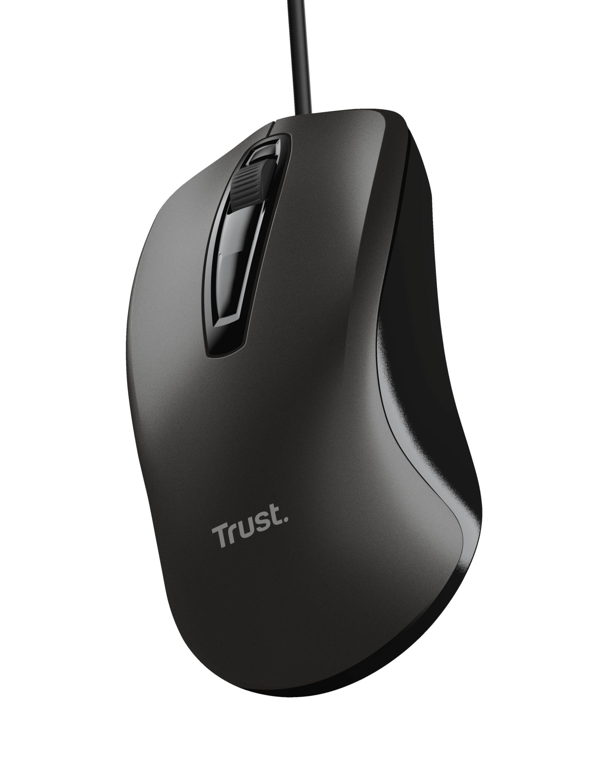 Rato TRUST Basic 24657 (Ambidestro - 1200 DPI - Ótico - Preto) — miniatura 4