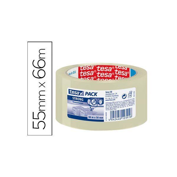 Fita adesiva para embalagem TESA tesapack Strong (Polipropileno - 66 mt x 50 mm - Transparente), miniatura 2