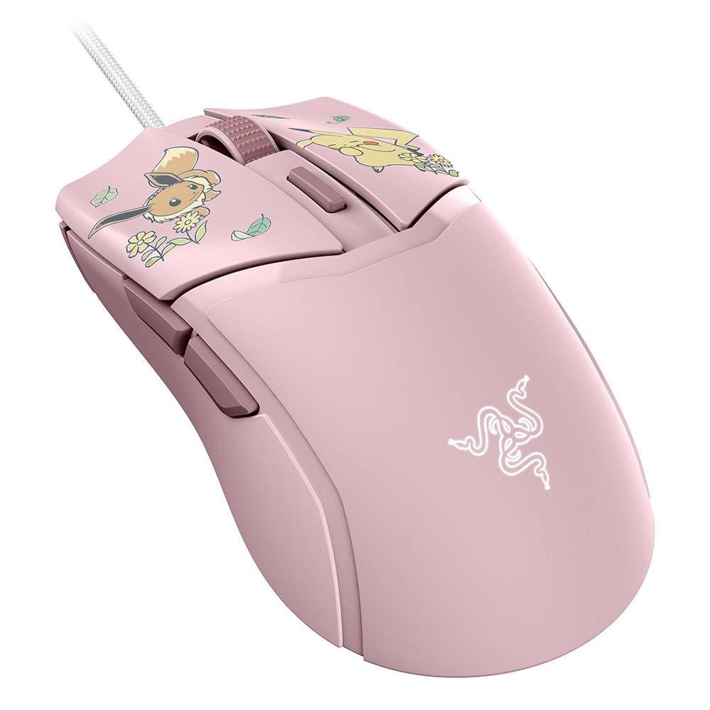 Rato RAZER Cobra Pokémon Pikachu & Eevee Edition (Mão direita - 8500 DPI - Ótico - Rosa) — miniatura 3