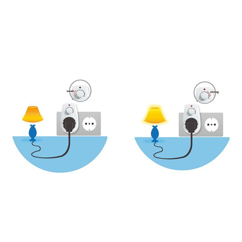 Adaptador de Tomada com Regulador de Intensidade LOGILINK PA0151 (Branco) — miniatura 4