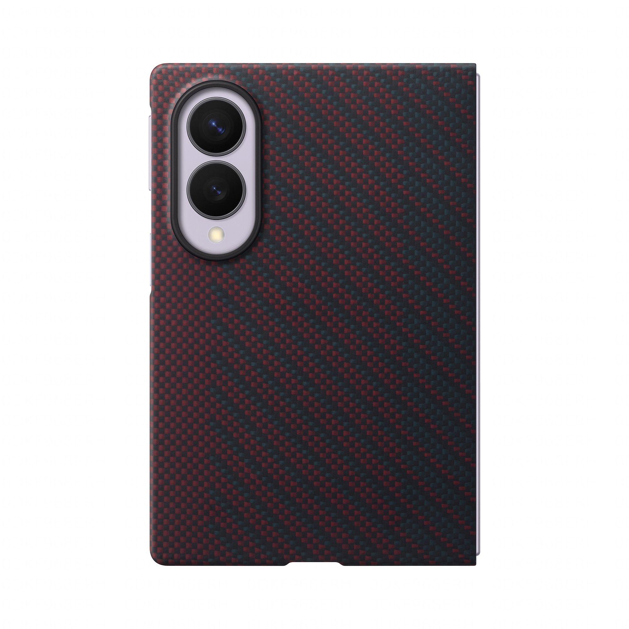 Capa SAMSUNG Carbon Magnet Galaxy Z Fold8 (Carbono - Vermelho), miniatura 2