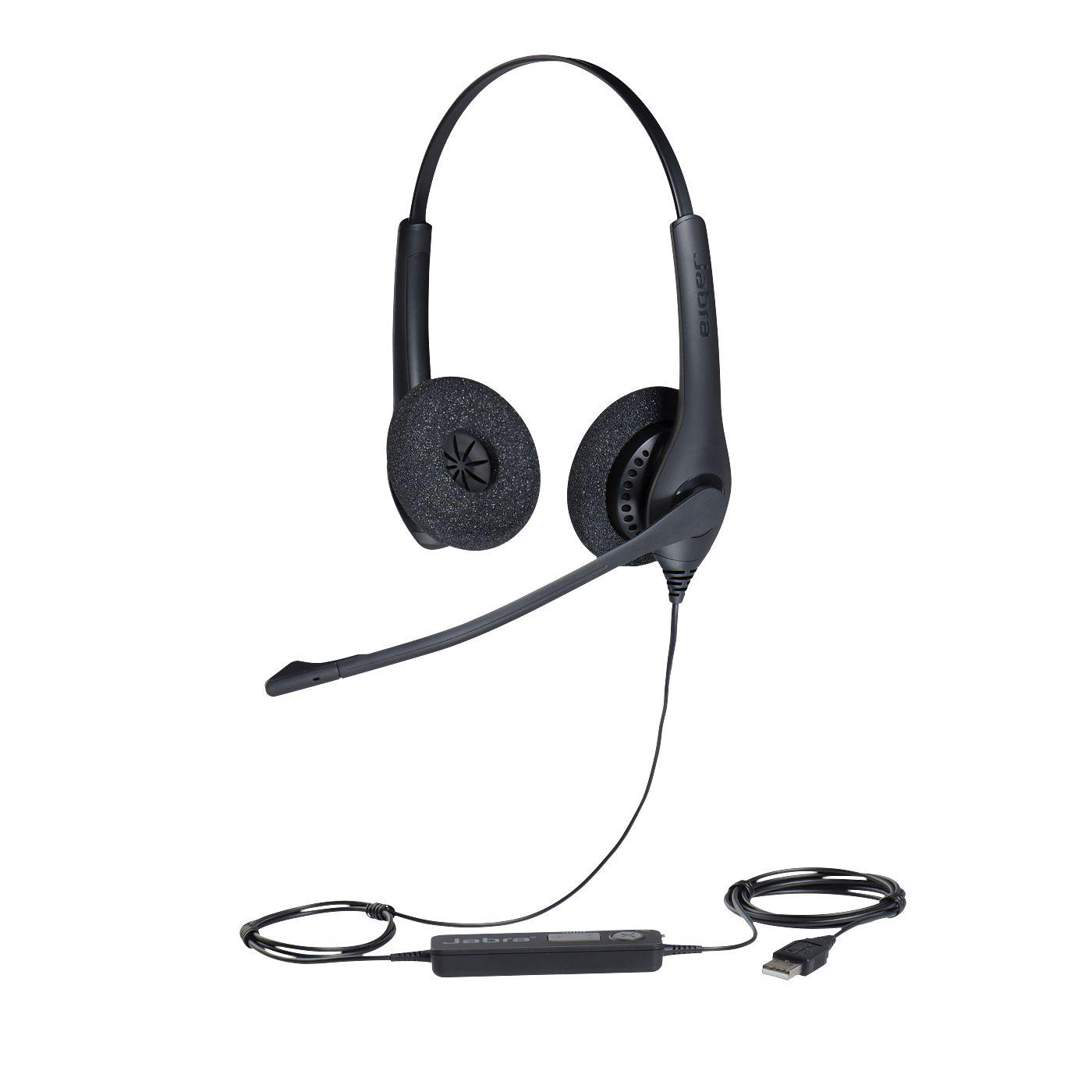 Auscultadores JABRA BIZ 1500 Duo (Binaural - Com fios - Supra-aural - Preto)