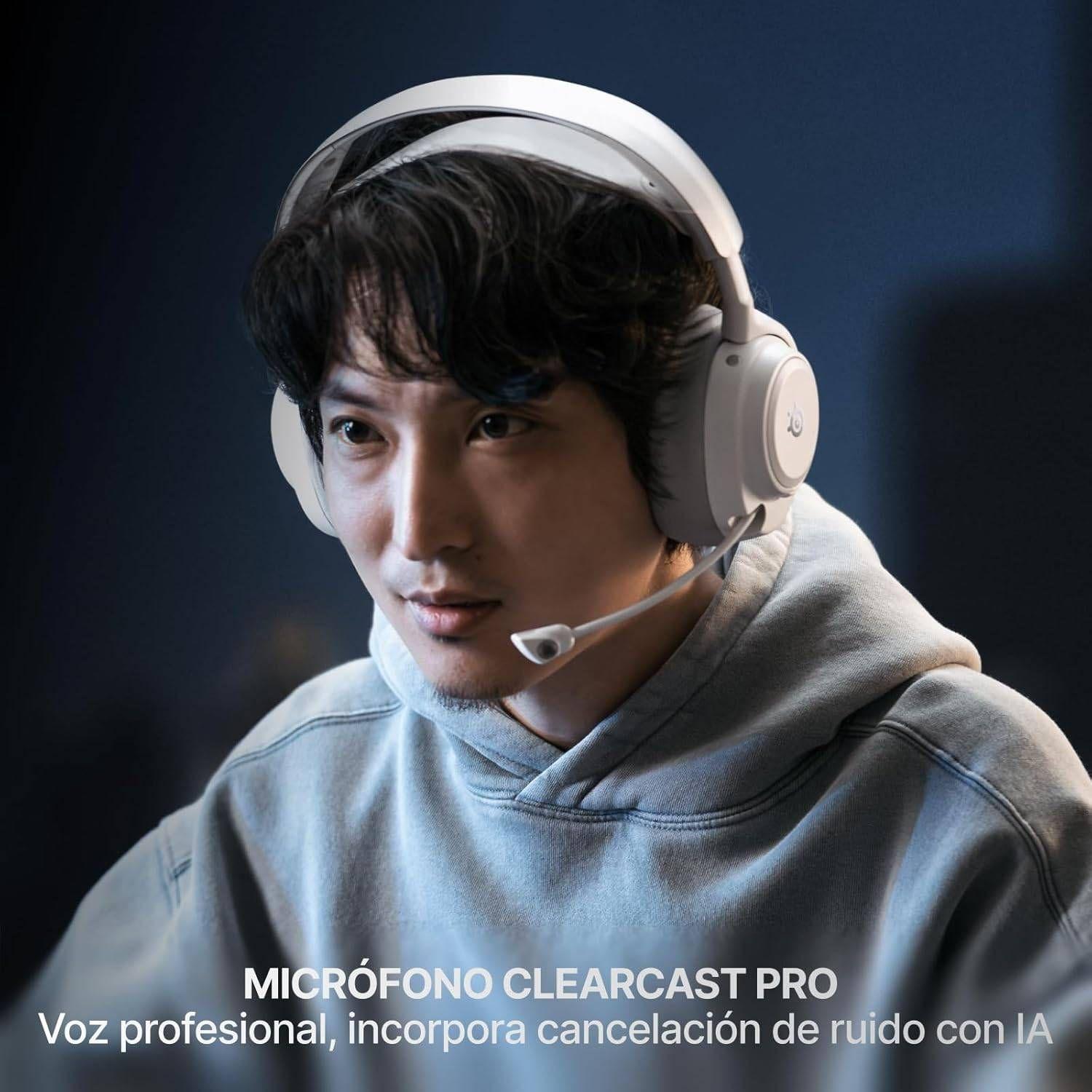 Headset Gaming STEELSERIES Arctis Nova Pro Omni WH Retail (Binaural - Com fios e sem fios - Circum-aural - Branco) — miniatura 6