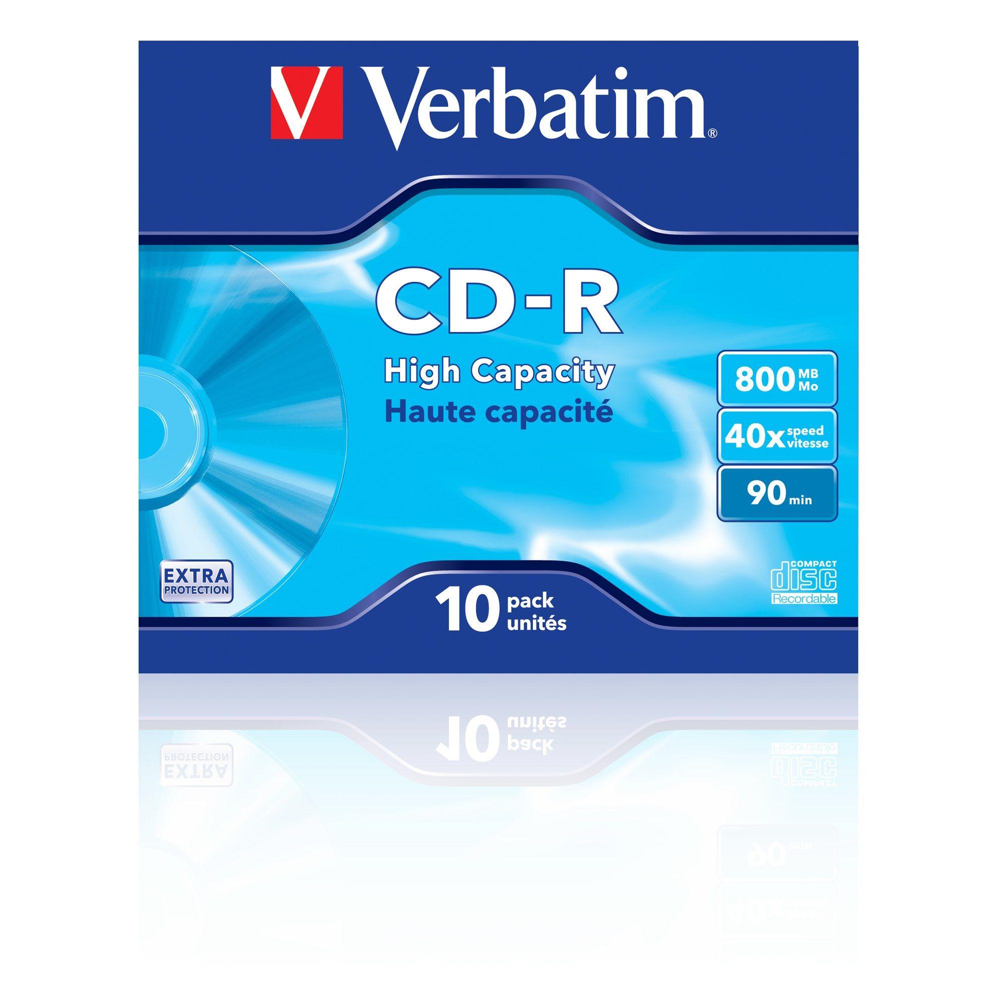 CD-R VERBATIM DataLife Extra Protection (10 unidades)
