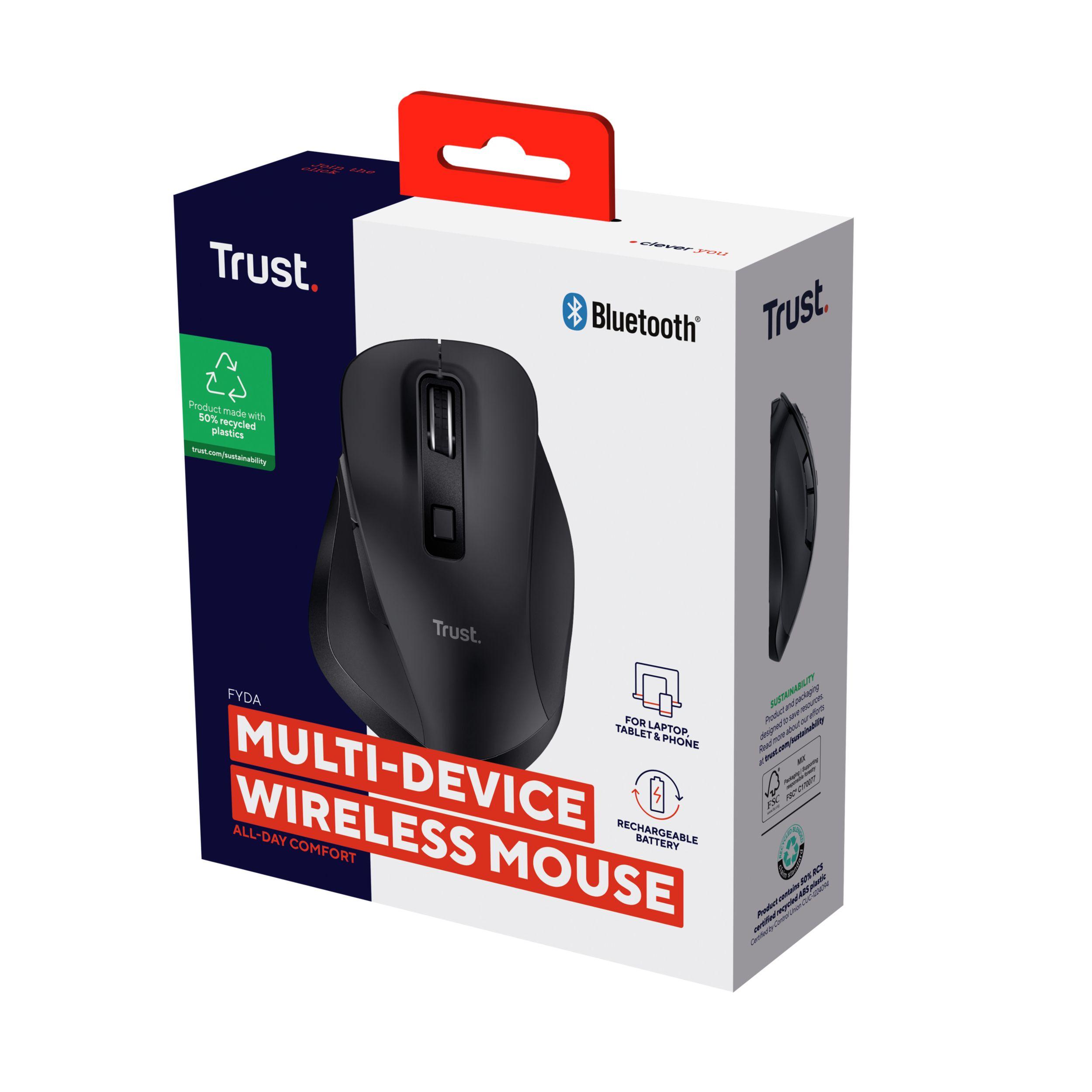 Rato TRUST Fyda (Mão direita - 2400 DPI - Ótico - Preto), miniatura 7