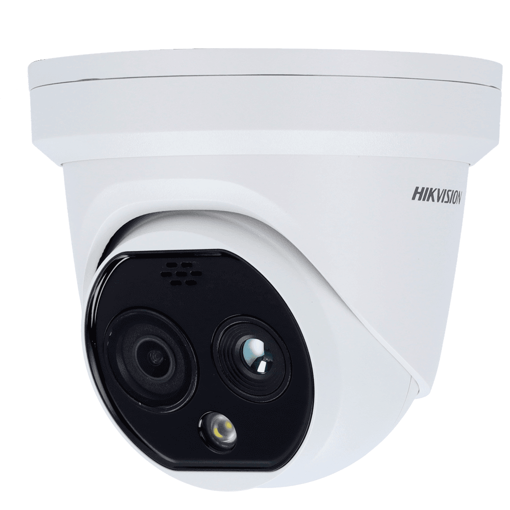 Câmara Térmica IP Dupla HIKVISION DS-2TD1217-2/QA (2688 x 1520 pixels - Teto/parede - DC, PoE)