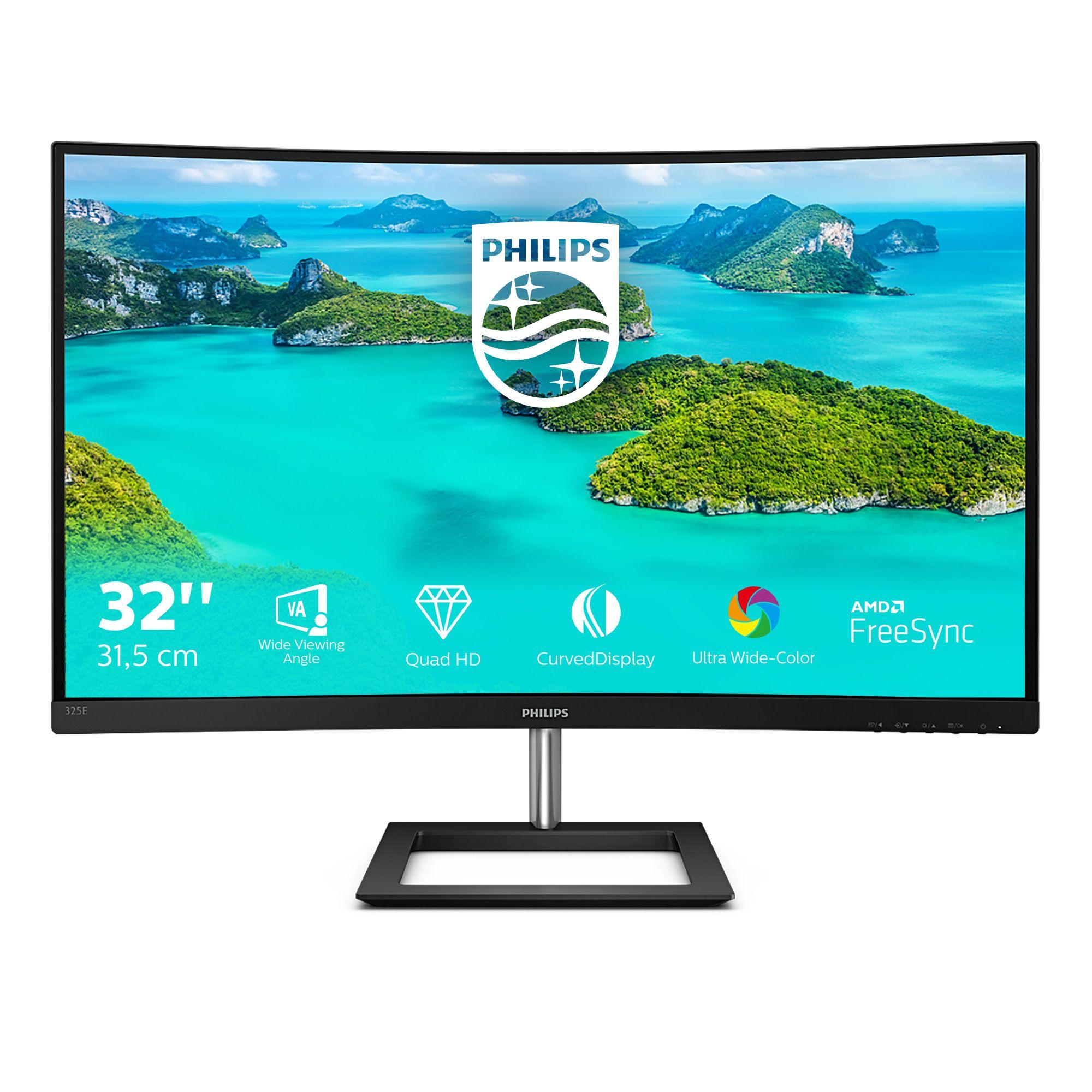 Monitor PHILIPS 325E1C/00 (31,5" - VA - 75 Hz - Preto) — miniatura 2