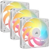 Conjunto de Ventoinhas para Caixa PC CORSAIR RS120-R ARGB PWM (Caixa - RGB multicolor - Branco)