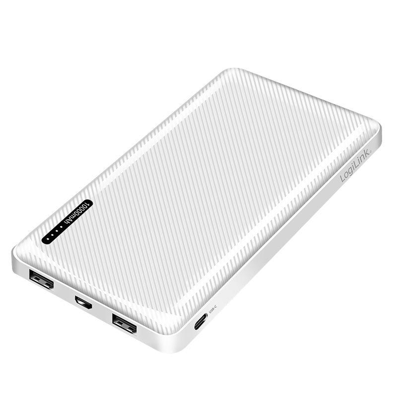 Power Bank LOGILINK PA0328WRF (10000 mAh - Até 12 W - Micro-USB + USB Type-C - Branco), miniatura 2