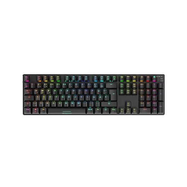 Teclado SHARKOON SKILLER SGK36W (QWERTZ - Huano Red - Tamanho completo - Preto), miniatura 2
