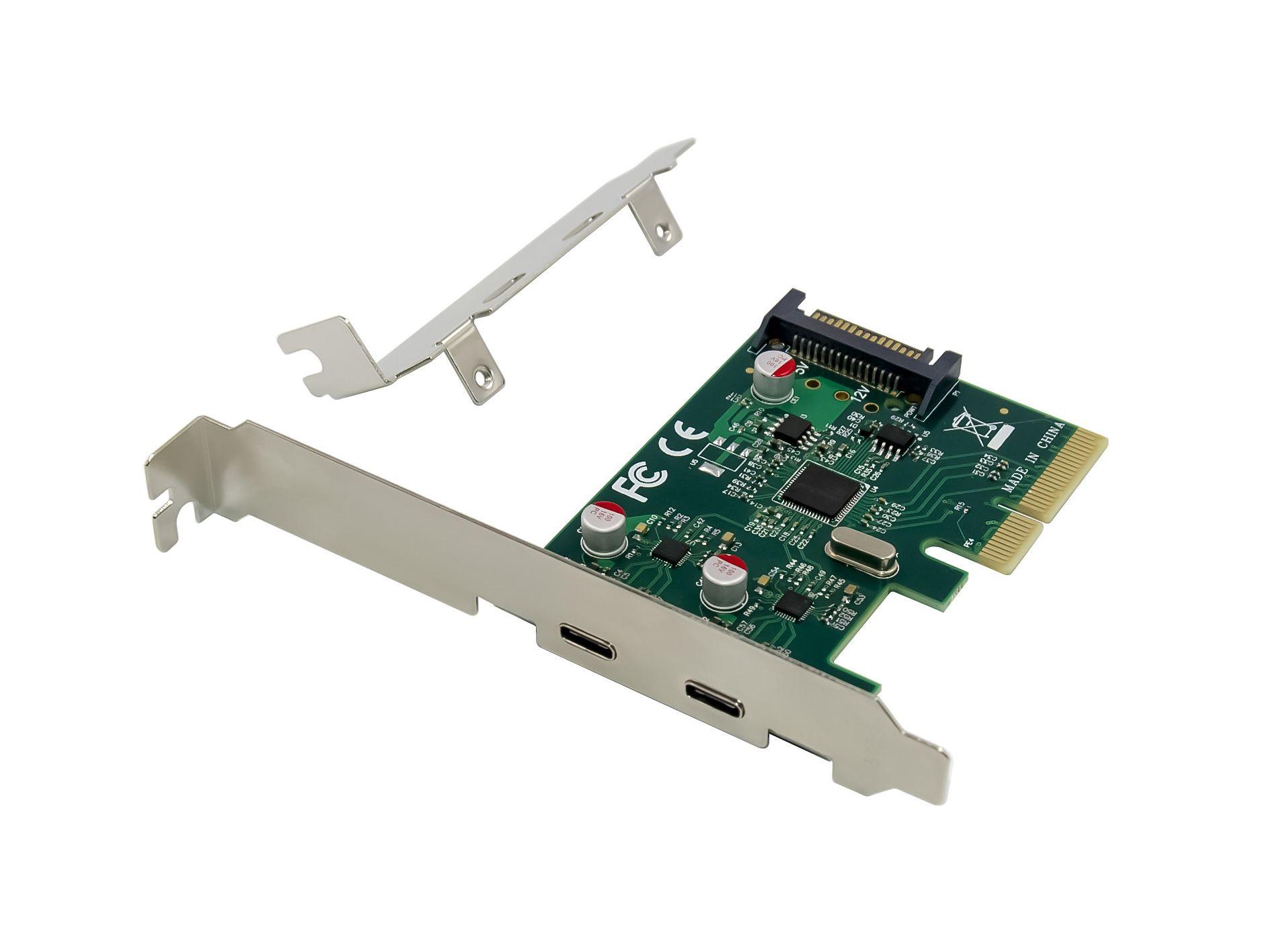 Placa Controladora PCIe CONCEPTRONIC EMRICK07G (ASM1142 - Prateado)