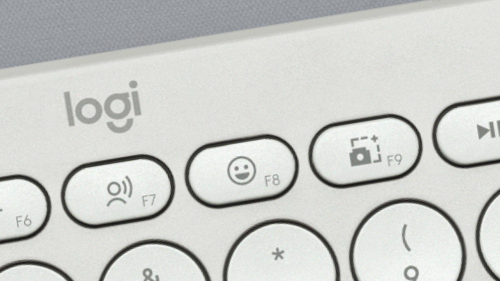 Teclado LOGITECH Pebble Keys 2 K380s (Francês - Teclas tesoura - Mini - Branco) — miniatura 9