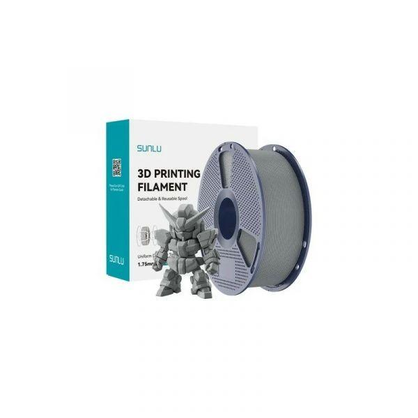 Filamento para Impressão 3D SUNLU PLA+ 2.0 (Impressoras 3D FDM - Cinza)