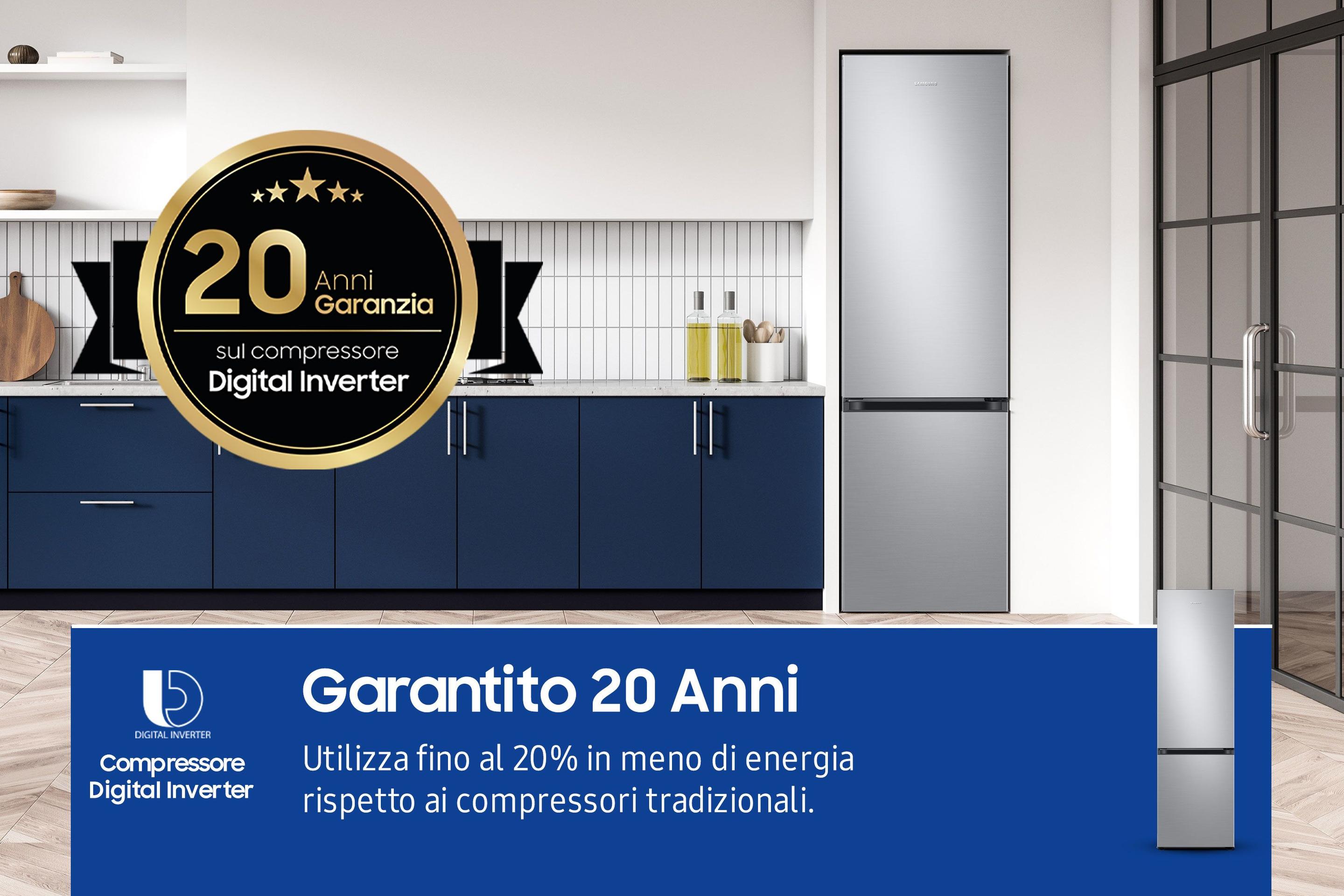 Frigorífico Combinado Independente SAMSUNG RB38C603DSA/EF (390 l - 203x59,5x65,8 cm - 60 cm - Inox) — miniatura 9