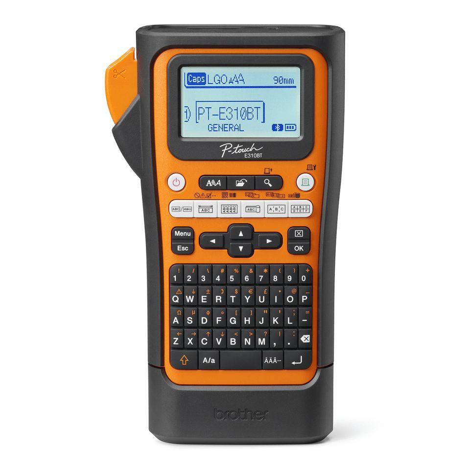 Impressora de Etiquetas BROTHER PT-E310BTVP (Com fios e sem fios - Preto e Laranja)