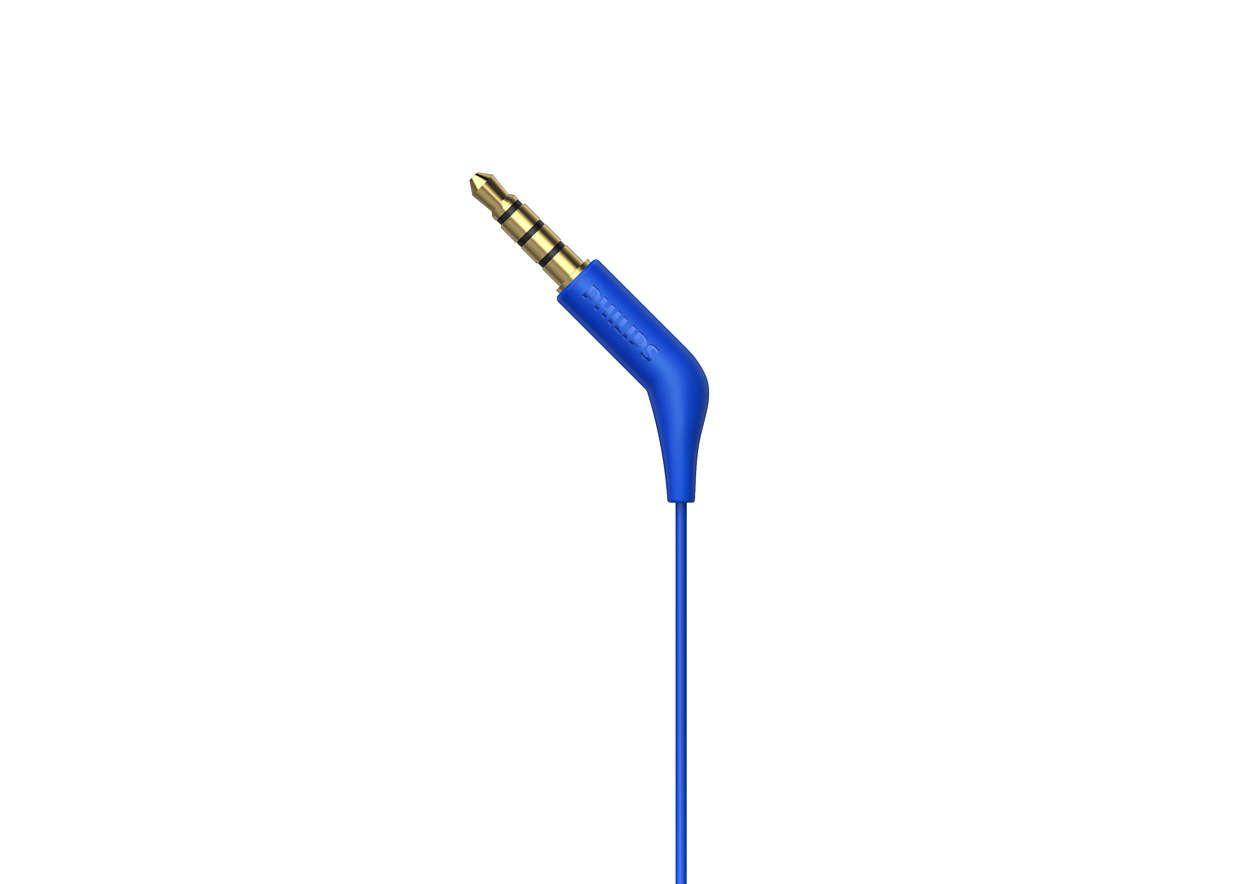 Auscultadores PHILIPS TAE1105BL/00 (Binaural - Com fios - Azul), miniatura 5