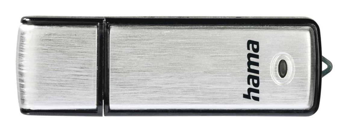 Pen USB HAMA Fancy (128 GB - Tampa - USB Type-A - Preto e Prateado), miniatura 3