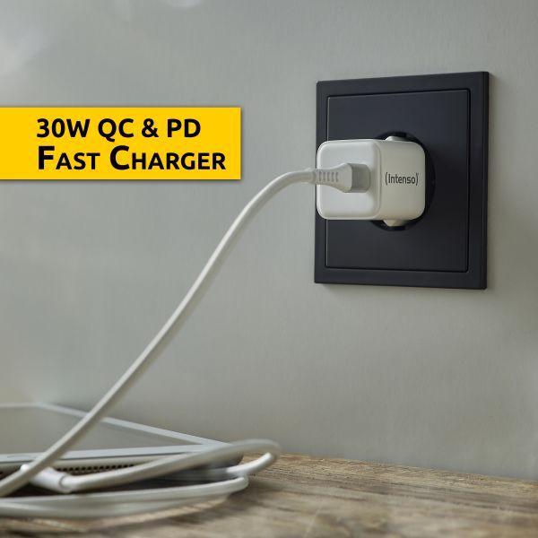 Carregador de Parede INTENSO Power Adapter W30C (Tipo C - Branco) — miniatura 5