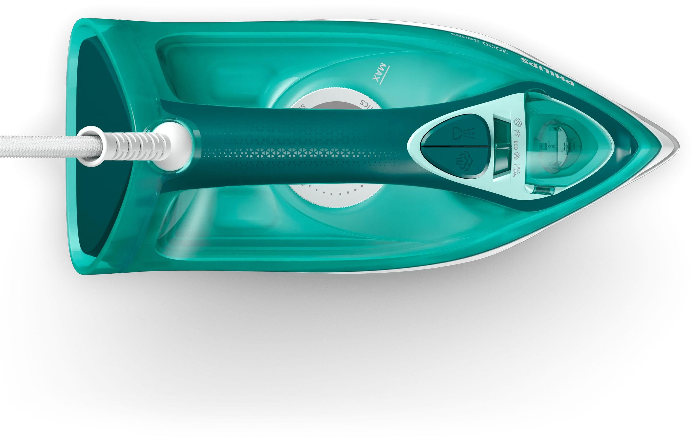 Ferro de Engomar PHILIPS DST3030/70 (2400 W - 0,3 l - Base de cerâmica - Turquesa) — miniatura 2