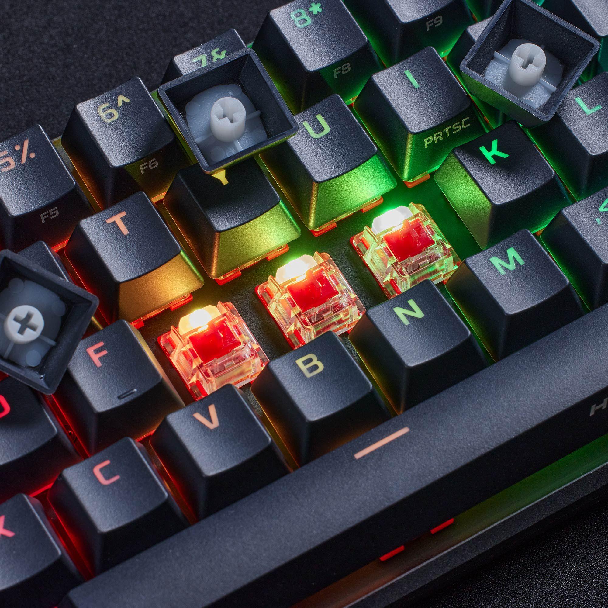 Teclado HYPERX Alloy Origins 65 (Nórdico - HyperX Red - 65% - Preto) — miniatura 6