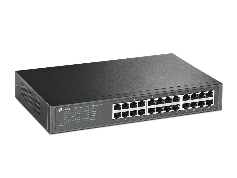 Switch TP-LINK TL-SG1024D V6 (Gigabit Ethernet - 10/100/1000 Mbps - 48 Gbit/s - Cinzento) — miniatura 2
