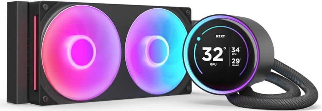 Sistema de Refrigeração Líquida para CPU NZXT Kraken Elite 240 (2025) RGB (120 mm - 500–2400 ± 250 RPM - Multi - Preto)