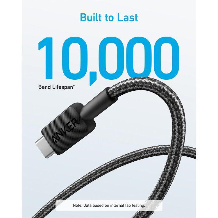 Cabo USB ANKER 322 (1,8 m - USB C - USB A - Preto), miniatura 4