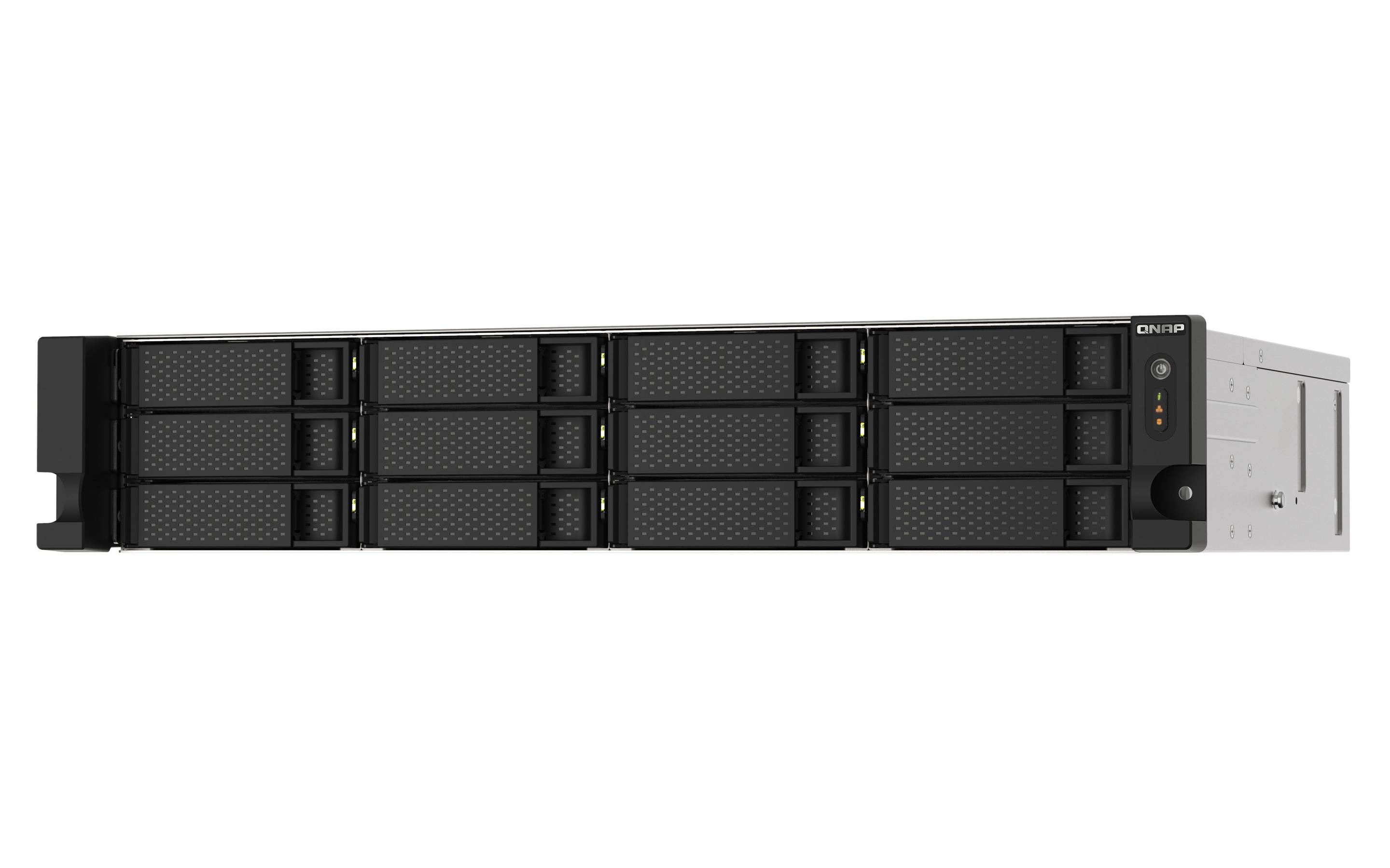 NAS QNAP TS-1273AU-RP-8G (Serial ATA II, Serial ATA III - 8 GB - 12 baias - Alumínio e Preto), miniatura 3