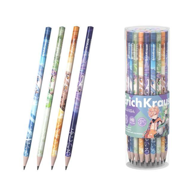 Lápis de Grafite ERICHKRAUSE Manga (Cores Sortidas)