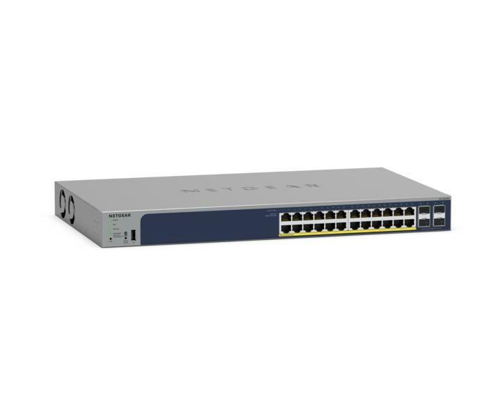 Switch Gerido NETGEAR GS728TPP-300EUS (Gigabit Ethernet - 10/100/1000 Mbit/s - 1,5 MB - Cinzento) — miniatura 3