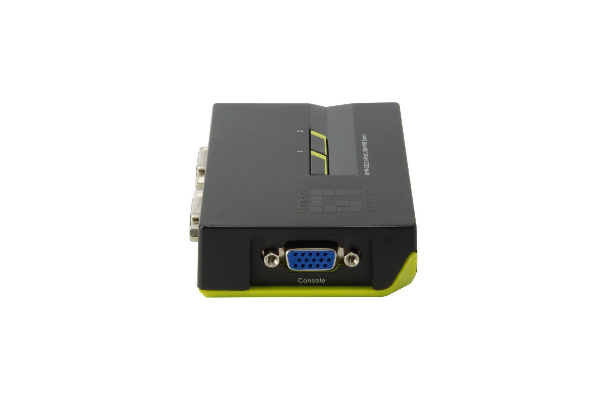 Switch KVM LEVELONE KVM-0222 (Preto e Verde) — miniatura 4