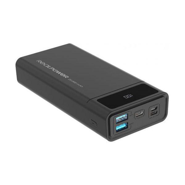 Powerbank REALPOWER PB-20k PD (20000 mAh - 74 Wh - Lightning e Micro-USB - Preto), miniatura 2