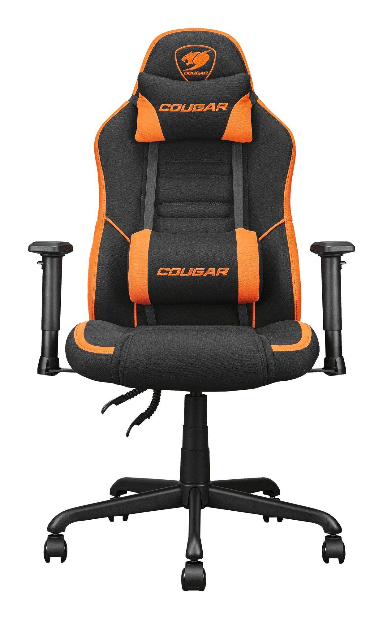 Cadeira Gaming COUGAR Fusion SF (120 kg - 6,5 cm - Até 130º, 71 cm - Preto e Laranja)