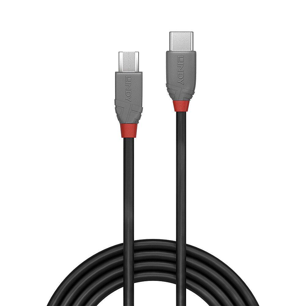 Cabo USB-C para Micro-USB B LINDY 36893 (3 m - USB-C macho - Micro-USB B macho - Preto) — miniatura 2