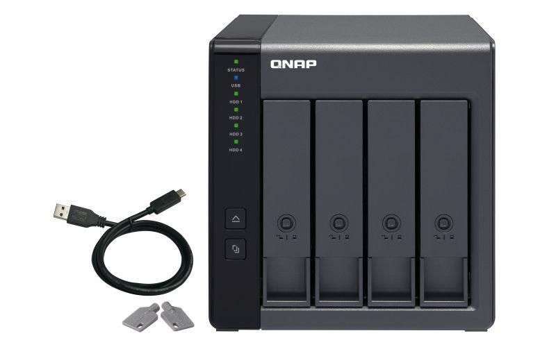 NAS QNAP TR-004 (Serial ATA II, Serial ATA III - 4 baias - Preto), miniatura 2