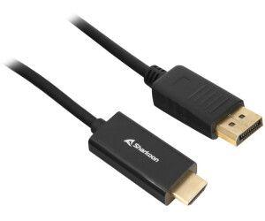 Cabo Adaptador SHARKOON DisplayPort 1.2 para HDMI 4K (3 m - Branco)