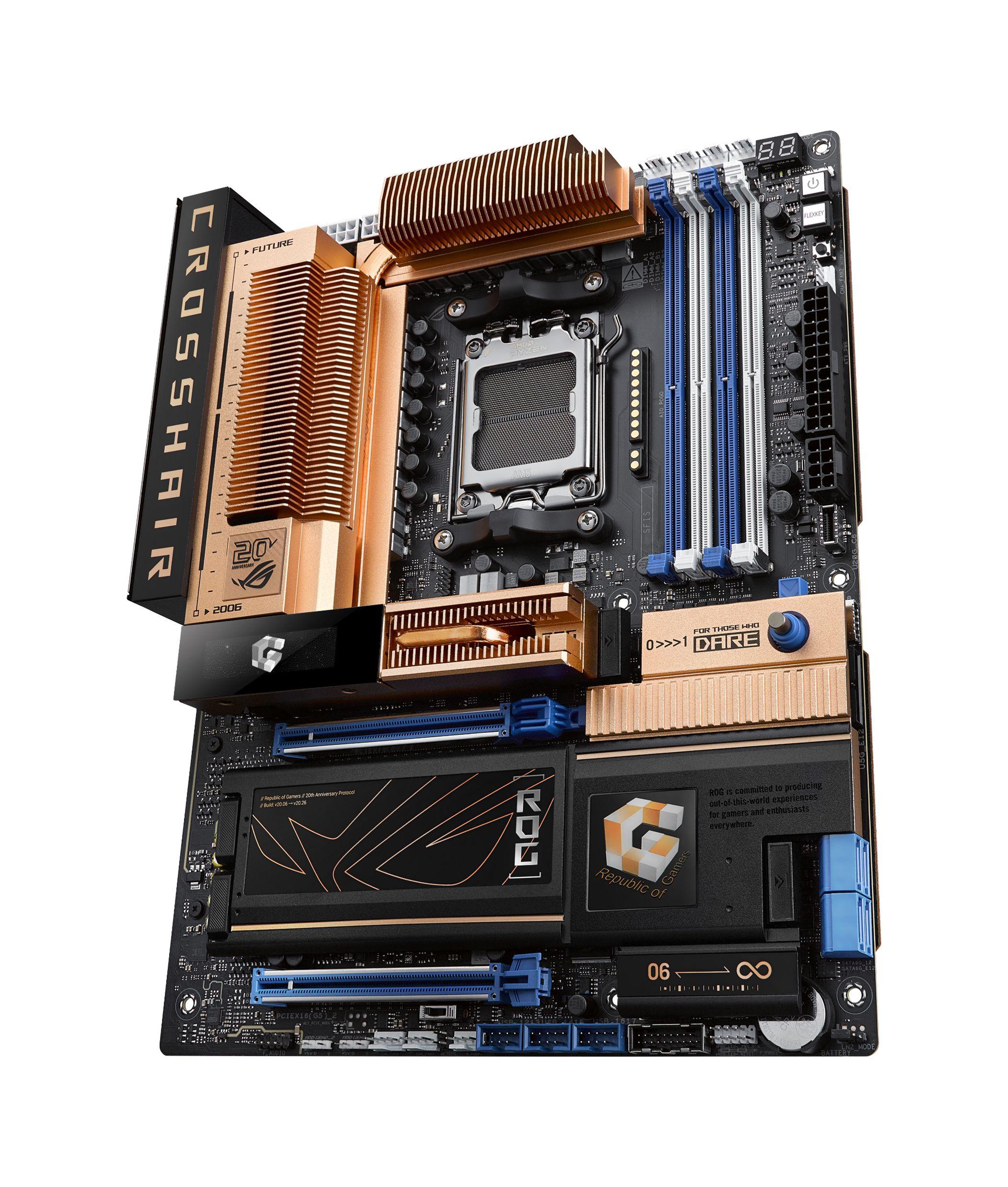 Motherboard ASUS ROG Crosshair 2006 (AM5 - ATX - Duplo canal - Preto e Dourado), miniatura 4