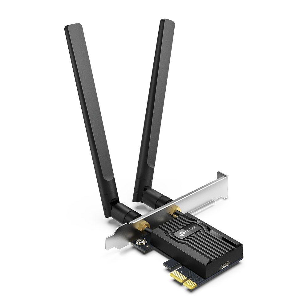 Placa de Rede PCIe TP-LINK Archer TX55E (Wi-Fi 6 - 2402 Mbit/s - Dual-band - Preto)