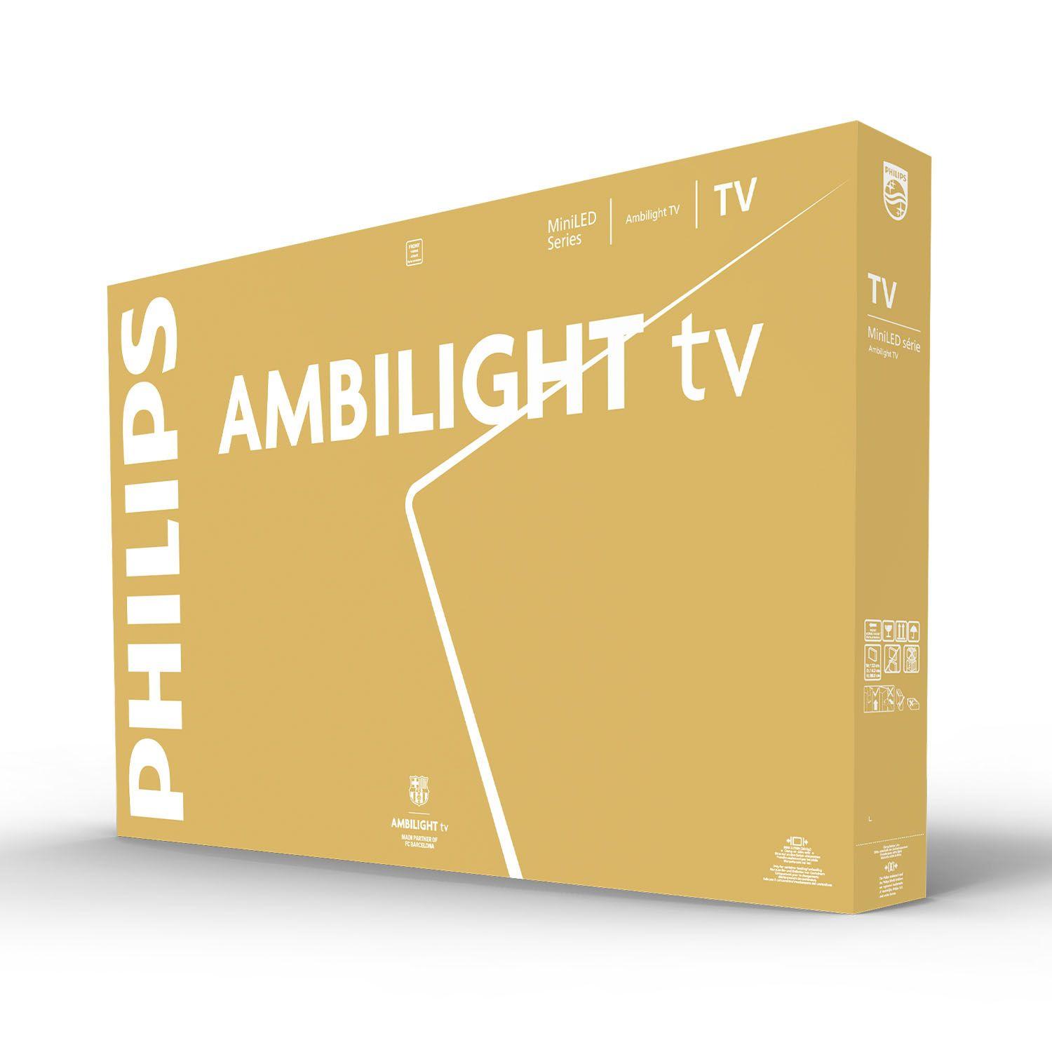 Televisor PHILIPS 85MLED910/12 (85" - QD-Mini LED - 144 Hz - Preto)