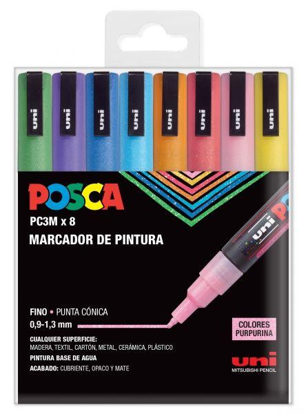 Marcadores de Pintura POSCA PC3M (Polipropileno - Multicor)