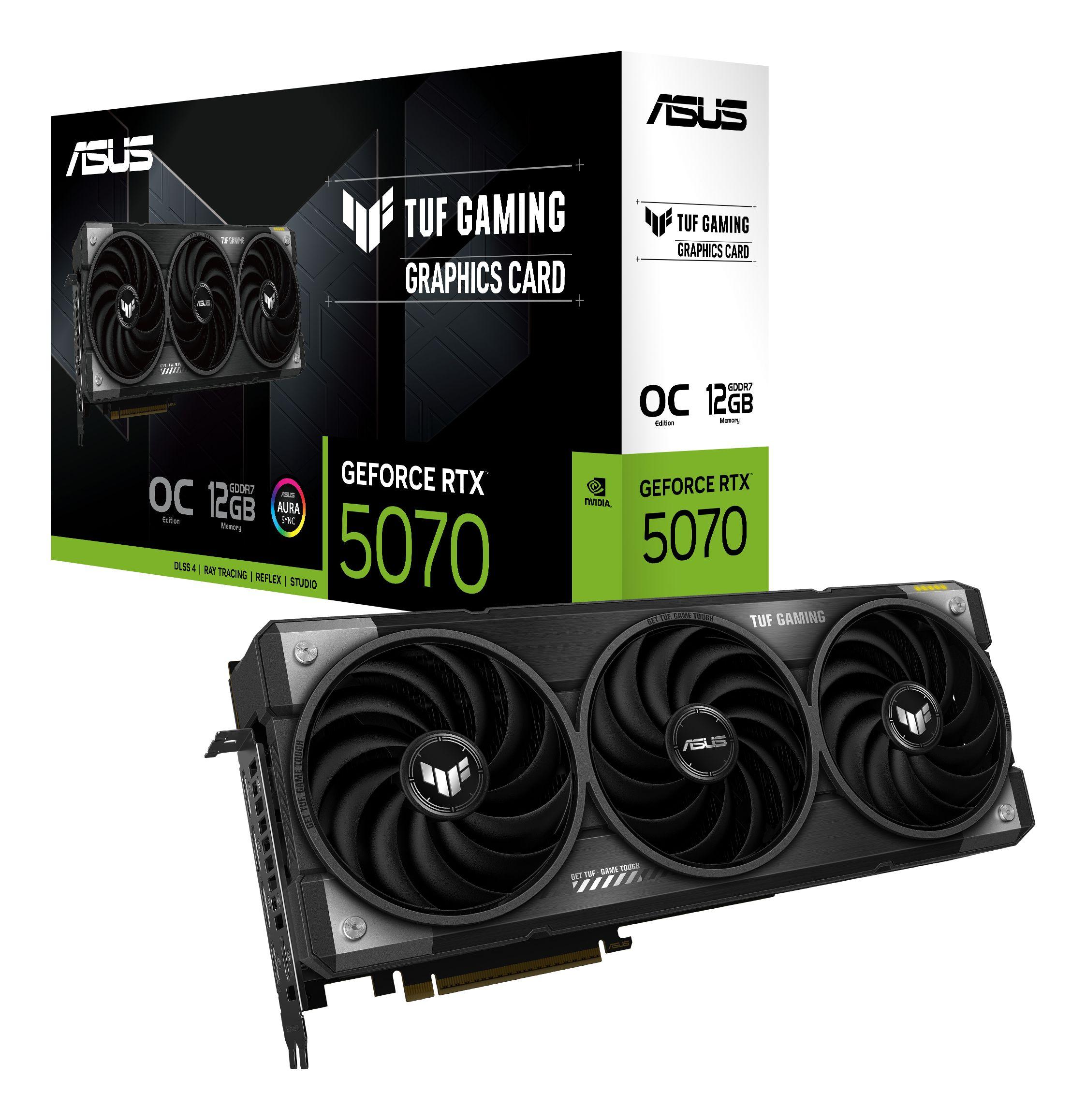 Placa Gráfica ASUS GeForce RTX 5070 TUF Gaming OC (GeForce RTX 5070 - 28 Gbit/s - 12 GB - Preto e Cinzento) — miniatura 11