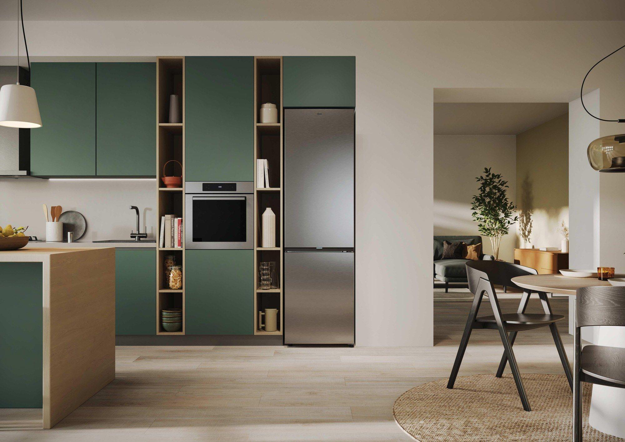 Frigorífico Combinado Independente HOOVER HONCQ4T620AX (409 L - 205x59,5x66,7 cm - 205 cm - Inox) — miniatura 11