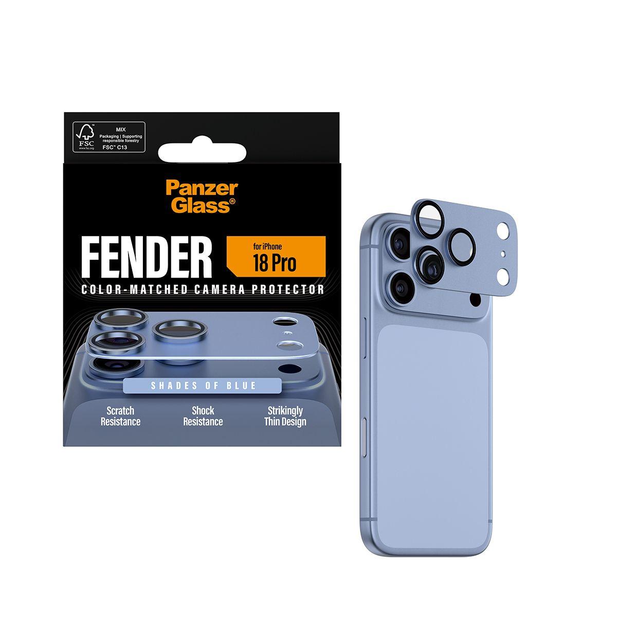 Protetor de Lentes de Câmara PANZERGLASS Fender Camera Protect para iPhone 18 Pro (Apple iPhone 18 Pro - Silicone - Azul), miniatura 5
