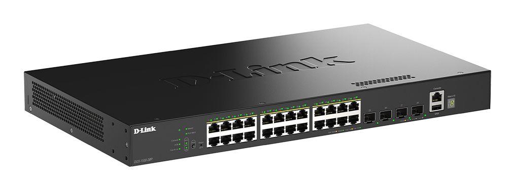 Switch Gerido D-LINK DGS-1530-28P/E (Gigabit Ethernet - 10/100/1000 Mbit/s - 1,5 MB - Preto) — miniatura 2