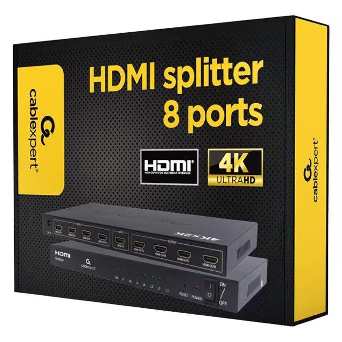 Splitter HDMI GEMBIRD DSP-8PH4-03 (1.4b - Preto) — miniatura 2