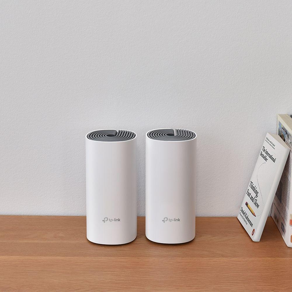 Sistema Wi-Fi Mesh TP-LINK Deco E4 (2-PACK) (Wi-Fi 5 - 1167 Mbit/s - Banda dupla - Branco/Cinzento) — miniatura 2