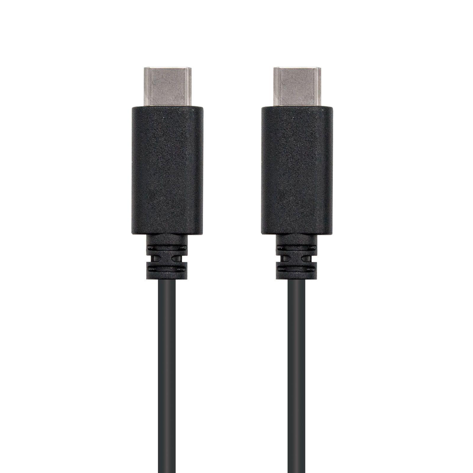 Cabo USB NANOCABLE 10.01.2301 (1 m - USB C - Preto) — miniatura 2
