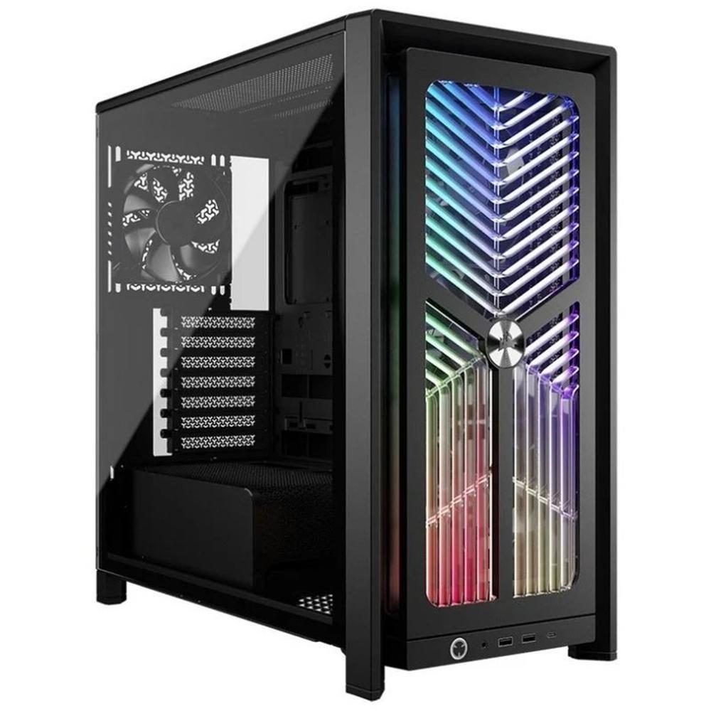 Caixa PC CORSAIR FRAME 4000X RS ARGB (Midi Tower - Aço, vidro temperado, plástico - 17 cm - Preto)