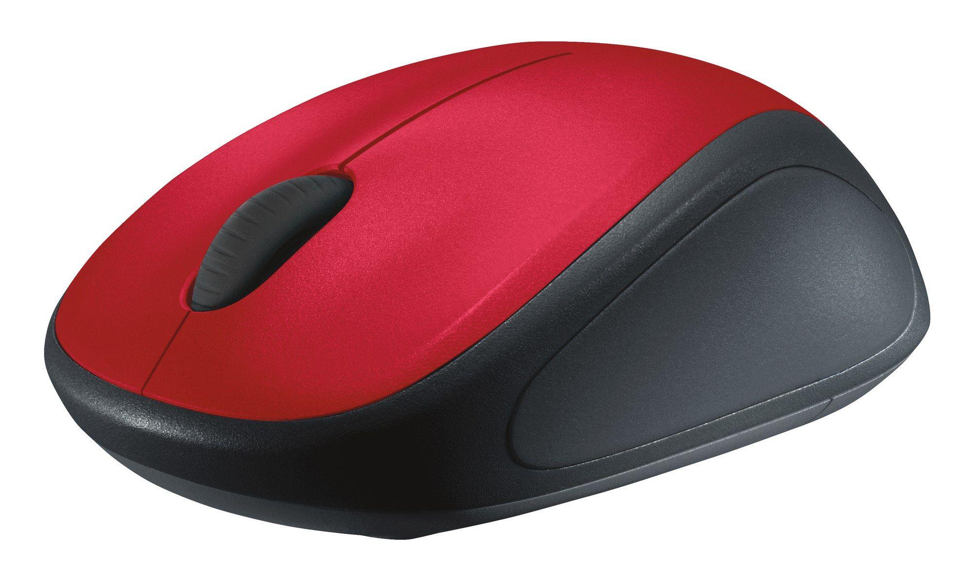 Rato LOGITECH M235 (Ambidestro - 1000 DPI - Ótica - Vermelho)