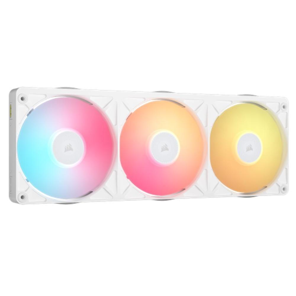 Conjunto de Ventoinhas para Caixa PC CORSAIR iCUE LINK RX360 II Unified Frame RGB (RGB - Branco)